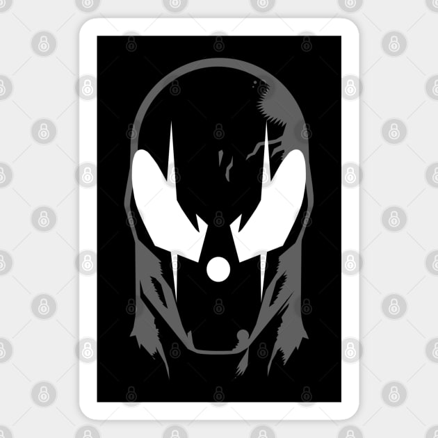 GIANT GRENDEL HEAD (Made for dark tees) Magnet by ROBZILLA